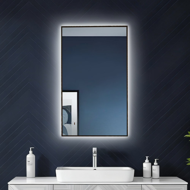 Зеркало Raval Altera Black 60x100 бесконтакт Гор/верт, AltBl.02.600x1000/W/RL Зеркало Raval Altera Black 60x100 бесконтакт Гор/верт, AltBl.02.600x1000/W/RL