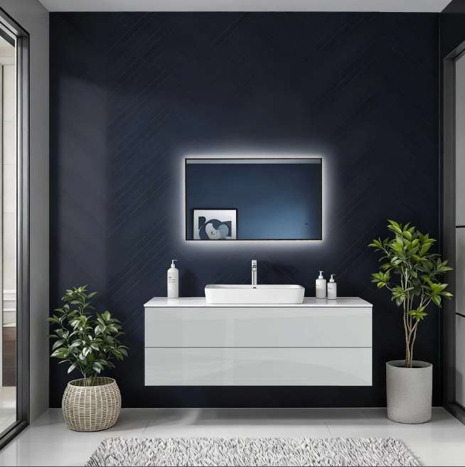 Зеркало Raval Altera Black 60x100 бесконтакт Гор/верт, AltBl.02.600x1000/W/RL Зеркало Raval Altera Black 60x100 бесконтакт Гор/верт, AltBl.02.600x1000/W/RL