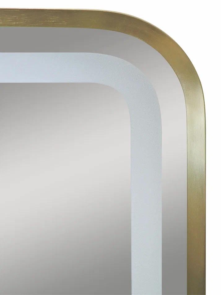 Зеркало Континент Aliro Gold LED 60x80 золотое Зеркало Континент Aliro Gold LED 60x80 золотое