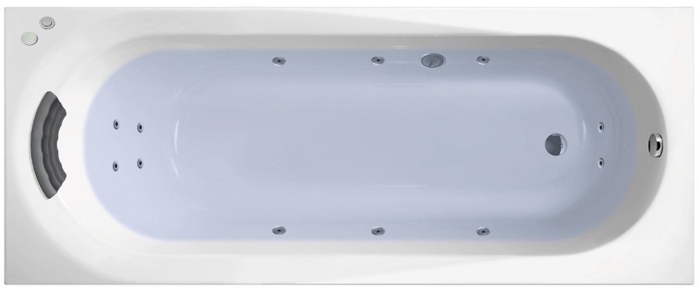 Акриловая ванна с гидромассажем Lavinia Boho Biore 160x70