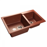 Мойка кухонная GranFest GF-P780K красный марс