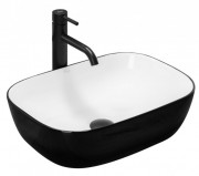 Умывальник Rea Belinda White Black U6332 Умывальник Rea Belinda White Black U6332