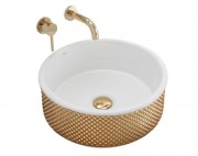 Умывальник Rea Helen Gold White U6978 Умывальник Rea Helen Gold White U6978