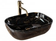 Умывальник Rea Belinda Black Marble shiny U8907 Умывальник Rea Belinda Black Marble shiny U8907