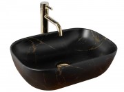 Умывальник Rea Belinda Black Marble Mat U8908 Умывальник Rea Belinda Black Marble Mat U8908