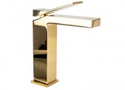 Смеситель для умывальника Rea Duet Gold низкий B4413 Смеситель для умывальника Rea Duet Gold низкий B4413