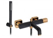 Смеситель для ванны Rea Salto B6352 (черный/золотой) Смеситель для ванны Rea Salto B6352 (черный/золотой)