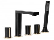 Смеситель для ванны Rea ICON Black Matt B3622 Смеситель для ванны Rea ICON Black Matt B3622