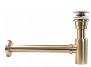Сифон с донным клапаном универсальным Rea GOLD MAT A8586