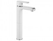 Смеситель для умывальника Rea Bloom White chrom B9917 Смеситель для умывальника Rea Bloom White chrom B9917