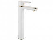 Смеситель для умывальника Rea Bloom white gold B9931 Смеситель для умывальника Rea Bloom white gold B9931