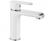 Смеситель для умывальника Rea Bloom White Chrom B9915 Смеситель для умывальника Rea Bloom White Chrom B9915