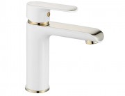 Смеситель для умывальника Rea Bloom White Gold B9919 Смеситель для умывальника Rea Bloom White Gold B9919