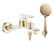 Смеситель для ванны Rea BLOOM White gold B9932 Смеситель для ванны Rea BLOOM White gold B9932