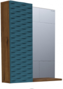 Шкаф с зеркалом Grossman Альба-65 веллингтон/бриз