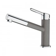 Смеситель для кухни FRANKE Orbit с выдвижным шлангом хром/серый Смеситель для кухни FRANKE Orbit с выдвижным шлангом хром/серый