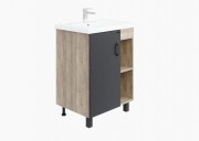 Тумба Onika ТИМБЕР 60.01 серый мат./дуб сонома Тумба Onika ТИМБЕР 60.01 серый мат./дуб сонома