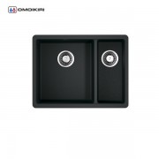 Мойка кухонная Omoikiri Kata 55-2-U-BL черный Мойка кухонная Omoikiri Kata 55-2-U-BL черный