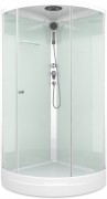 Душевая кабина Domani-Spa Simple 110 V1.2 100x100 прозрачное стекло / белые стенки Душевая кабина Domani-Spa Simple 110 V1.2 100x100 прозрачное стекло / белые стенки