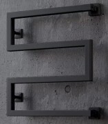 Полотенцесушитель водяной Stinox Ultra 50x50 черный матовый Полотенцесушитель водяной Stinox Ultra 50x50 черный матовый