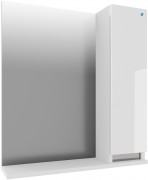 Шкаф с зеркалом АВН 60 см Bergamo 47.02 (правый)