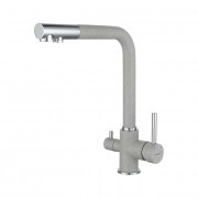 Смеситель для кухни GRANFEST Мрамор 3611 серый