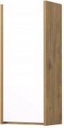 Шкаф-полупенал для ванной Акватон Сканди 1A255003SDZ90 35x85 белый глянцевый/дуб рустикальный