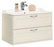 Тумба под умывальник Акватон Леон 80 дуб белый