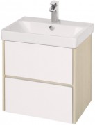 Тумба с умывальником Акватон Сканди 55 1A251701SDB20 белый/дуб верона