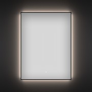 Зеркало прямоугольное Wellsee 7 Rays' Spectrum с фоновой LED-подсветкой 172201060 80x100 см черный контур Зеркало прямоугольное Wellsee 7 Rays' Spectrum с фоновой LED-подсветкой 172201060 80x100 см черный контур