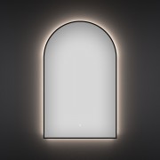 Зеркало арочное Wellsee 7 Rays' Spectrum 172201700 50x80 см черный контур с фоновой LED-подсветкой Зеркало арочное Wellsee 7 Rays' Spectrum 172201700 50x80 см черный контур с фоновой LED-подсветкой