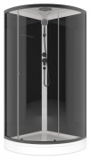 Душевая кабина Domani-Spa Simple 99 V1.2 Black 90x90 прозрачное стекло / черные стенки Душевая кабина Domani-Spa Simple 99 V1.2 Black 90x90 прозрачное стекло / черные стенки