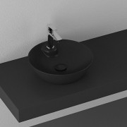 Умывальник накладной Isvea Sistema Y Soft 45x45 черный Умывальник накладной Isvea Sistema Y Soft 45x45 черный