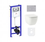Комплект инсталляции и унитаза 6 в 1 Lavinia Boho Relfix One Compacto 77040067 Комплект инсталляции и унитаза 6 в 1 Lavinia Boho Relfix One Compacto 77040067