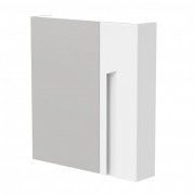Шкаф с зеркалом АВН Ливорно 60 белый матовый