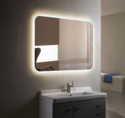 Зеркало Silver Mirrors Стив LED 3 100x80 сенсорный выключатель и двойной подогрев, часы Зеркало Silver Mirrors Стив LED 3 100x80 сенсорный выключатель и двойной подогрев, часы