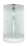 Душевая кабина Domani-Spa Simple 99 90x90 прозрачное стекло / белые стенки Душевая кабина Domani-Spa Simple 99 90x90 прозрачное стекло / белые стенки