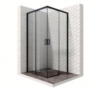 Душевой уголок Ambassador Queen Black 100x100 11011204