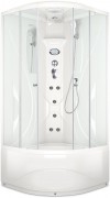 Гидромассажная душевая кабина Domani-Spa Elegance High 90x90 прозрачное стекло / белые стенки Гидромассажная душевая кабина Domani-Spa Elegance High 90x90 прозрачное стекло / белые стенки