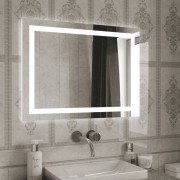 Зеркало Континент Rimini LED 90x70 с подсветкой и сенсорным управлением Зеркало Континент Rimini LED 90x70 с подсветкой и сенсорным управлением