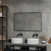 Зеркало Континент Torry Black LED 100x70 с подсветкой и Б/К сенсором Зеркало Континент Torry Black LED 100x70 с подсветкой и Б/К сенсором