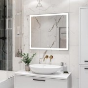 Зеркало Континент Clamm LED 80x70 с подсветкой Зеркало Континент Clamm LED 80x70 с подсветкой