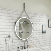 Зеркало Континент Millenium White LED D650 с подсветкой, сенсорным управлением, белое Зеркало Континент Millenium White LED D650 с подсветкой, сенсорным управлением, белое