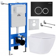 Комплект инсталляции с унитазом Roxen StounFix Slim 506406 Комплект инсталляции с унитазом Roxen StounFix Slim 506406