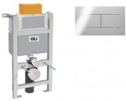Инсталляция для унитаза OLI Expert 82 721703 + клавиша смыва Slim 659044 хром Инсталляция для унитаза OLI Expert 82 721703 + клавиша смыва Slim 659044 хром