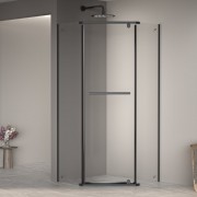 Душевой уголок RGW Passage PA-82-B 100x100 стекла прозрачные, профиль черный Душевой уголок RGW Passage PA-82-B 100x100 стекла прозрачные, профиль черный