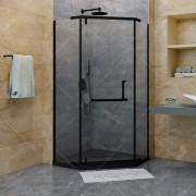 Душевой уголок RGW Hotel HO-081B 90x90 стекла матовые-сатинат, профиль черный Душевой уголок RGW Hotel HO-081B 90x90 стекла матовые-сатинат, профиль черный