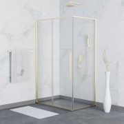 Душевой уголок RGW Stivol SV-42-G 100x90 стекла прозрачные, профиль золото Душевой уголок RGW Stivol SV-42-G 100x90 стекла прозрачные, профиль золото