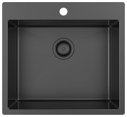 Мойка кухонная ZorG ZRN 5055 Premium PVD Gunblack Мойка кухонная ZorG ZRN 5055 Premium PVD Gunblack