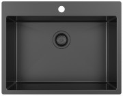 Мойка кухонная ZorG ZRN 5065 Premium PVD Gunblack